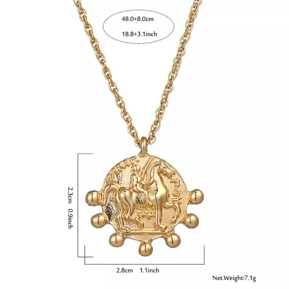 🖤BLACK FRIDAY🖤Vintage style gold coin necklace - Picture 2 of 4